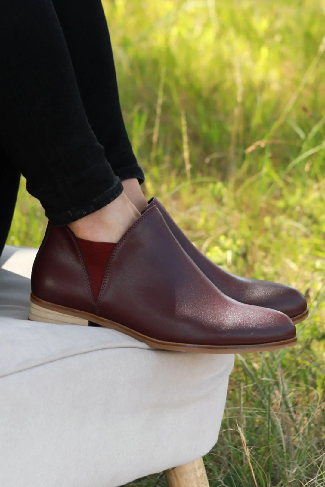 Aria Burgundy Leather - Image 6