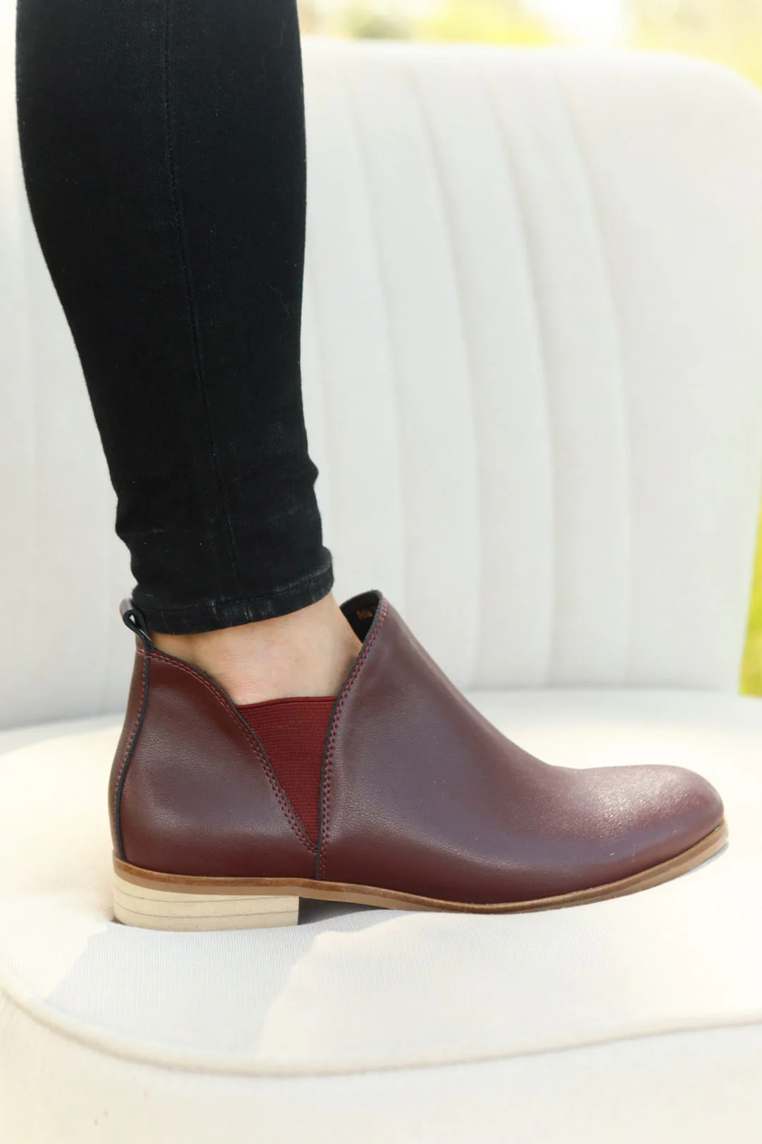 Aria Burgundy Leather - Image 7