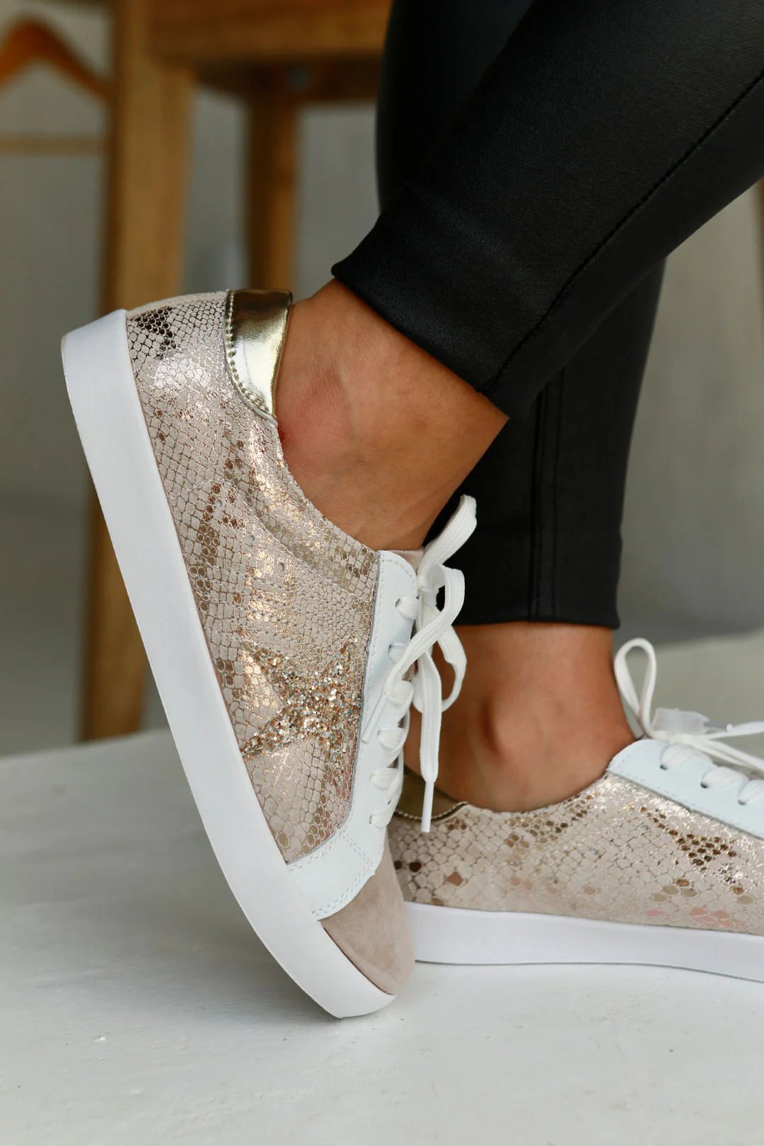 Sydney Taupe + Rose Gold Snake - Image 7
