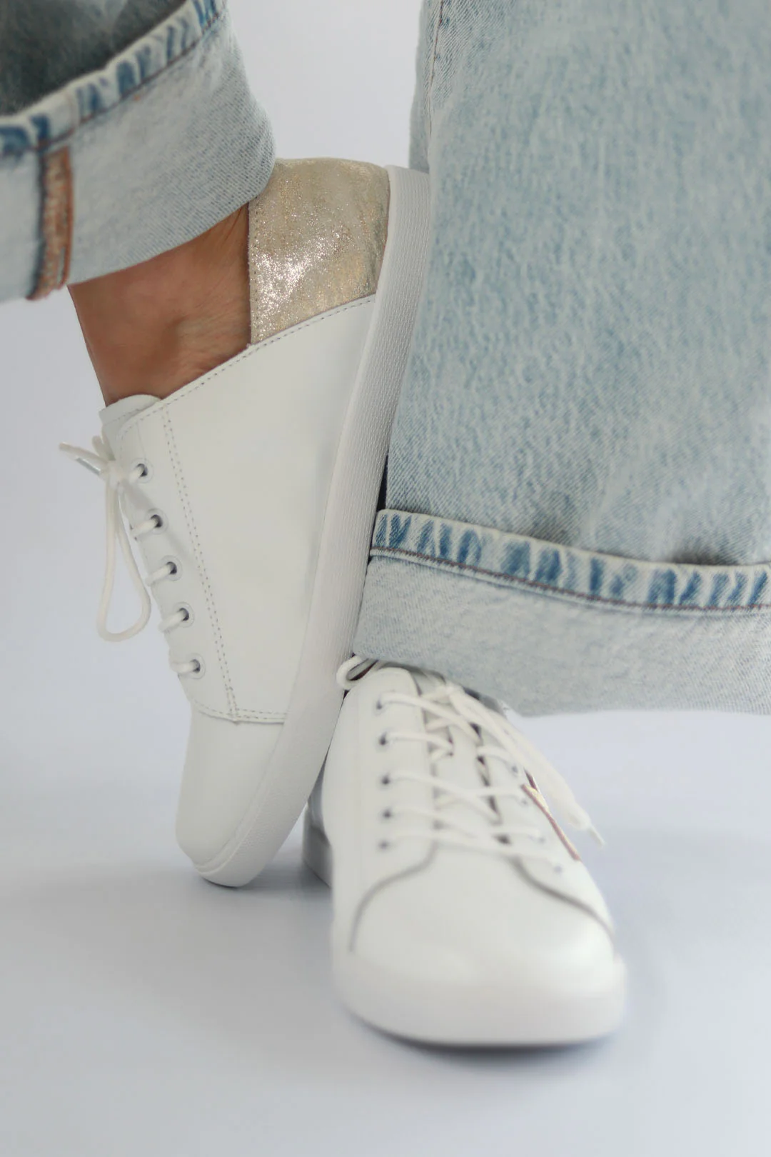 Vicki™ White + Brushed Gold - Image 7