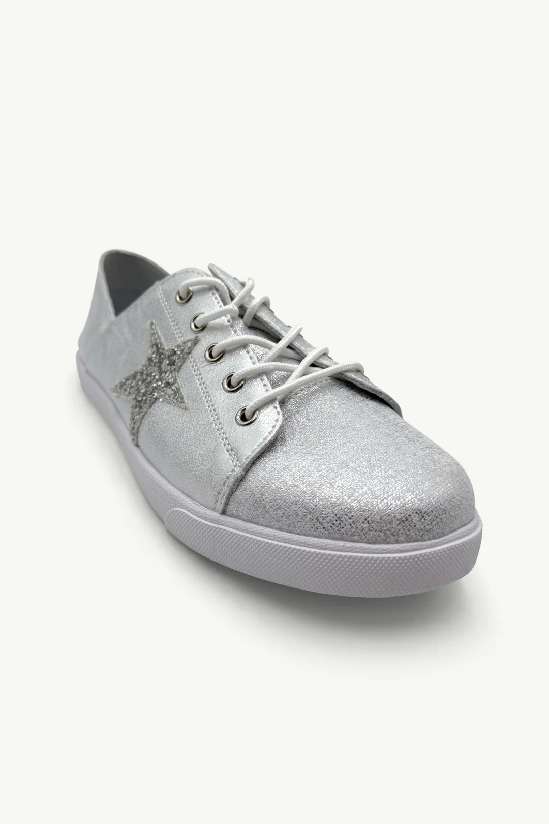 Vicki™ Frosted Silver + Glitter Star - Image 2