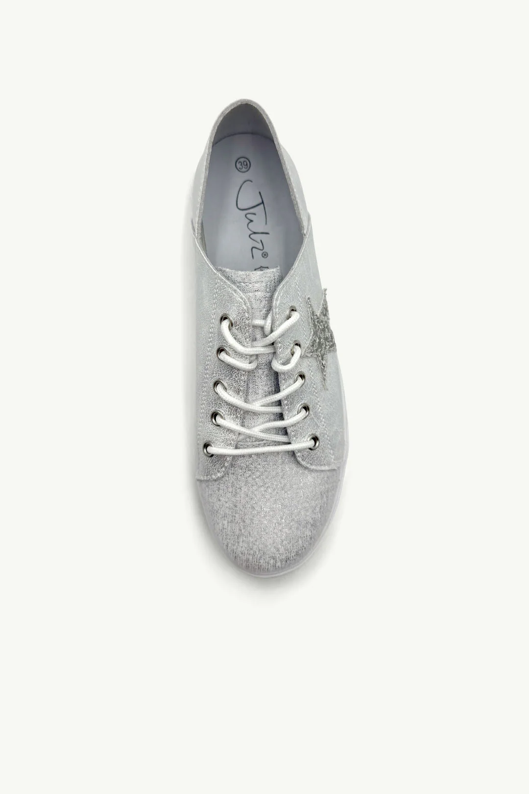 Vicki™ Frosted Silver + Glitter Star - Image 4
