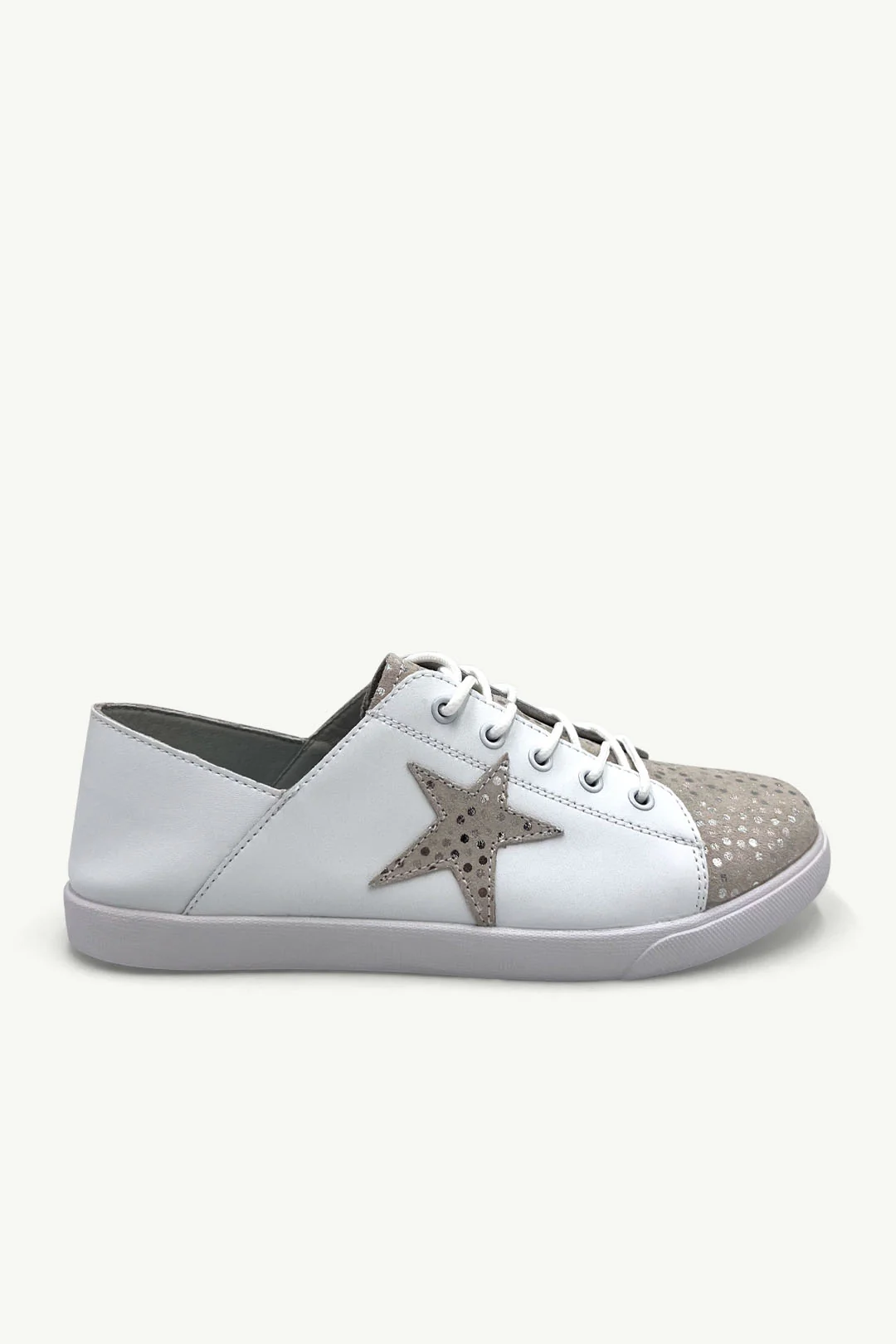 Vicki™ White + Silver Champagne Spots