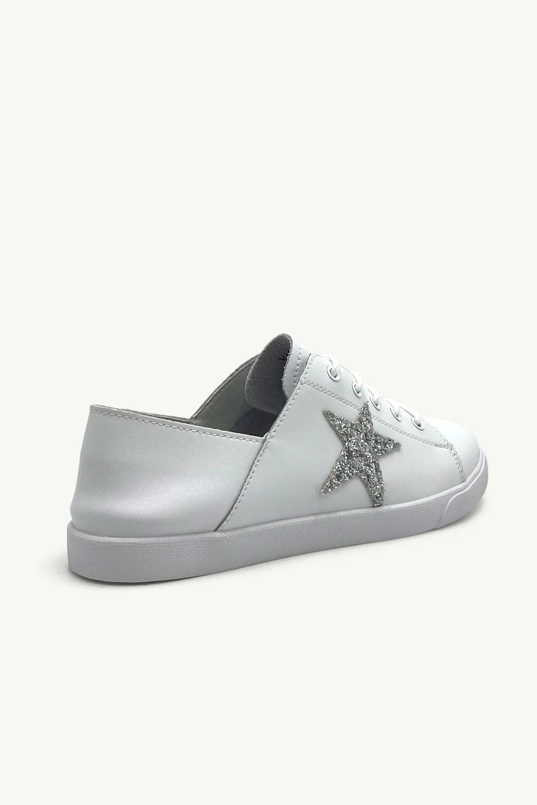 Vicki™ White + Silver Glitter Star - Image 3